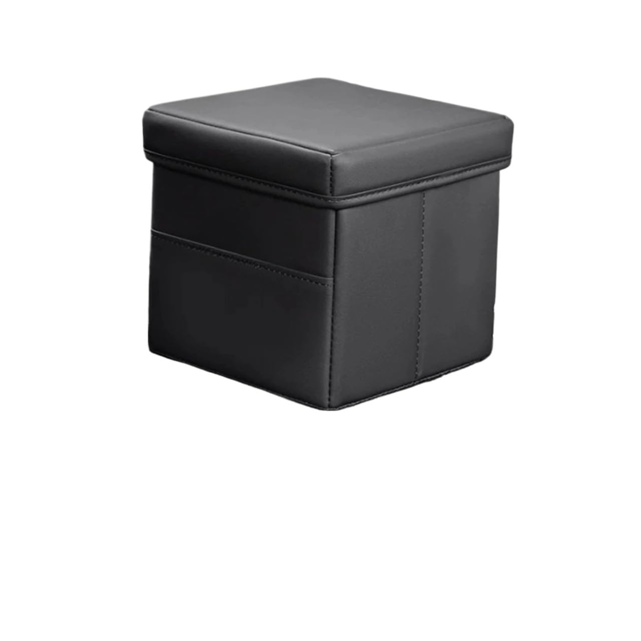 JAYQDZ Faltbare Auto-Aufbewahrungsbox aus Leder, Mülltonne, kompatibel mit Mercedes Benz ACESG-Klasse GLC CLE CLA GLB GLS W177 W205 W213 W222 X167 AMG(Black) von JAYQDZ