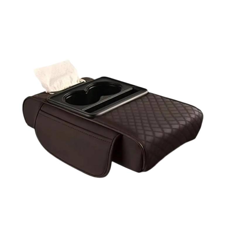 JAYQDZ Getränkehalter Armlehne Erhöhung Kissen Seitliche Aufbewahrungstaschen Tissue Box Autokonsole Konsolenkissen(Style 2) von JAYQDZ