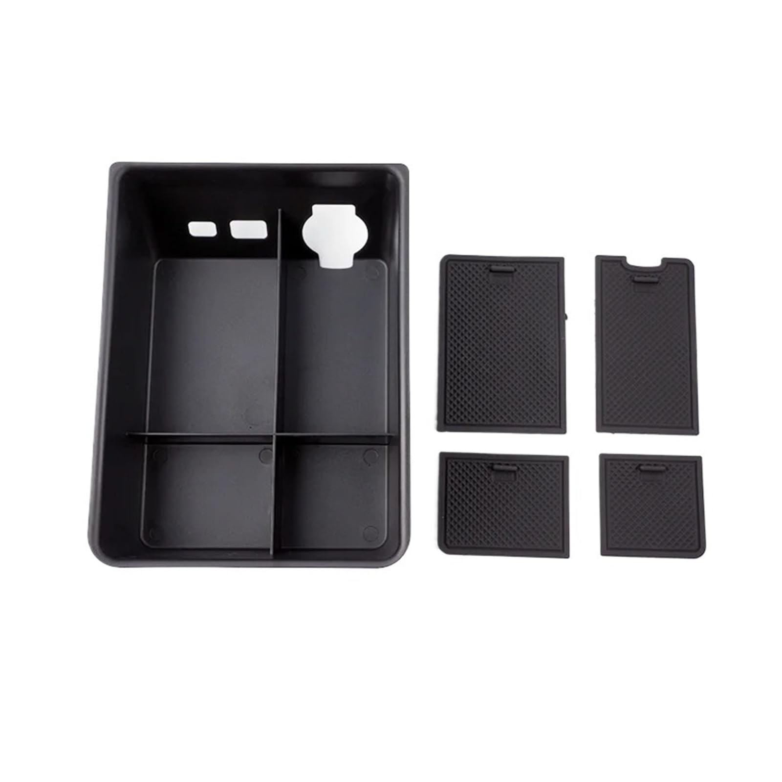 JAYQDZ Kompatibel for ZEEKR 001 Center Control Aufbewahrungsbox Aufbewahrungsbox Regal Armlehnenbox Innenraum Autozubehör(Alcantara 6501) von JAYQDZ