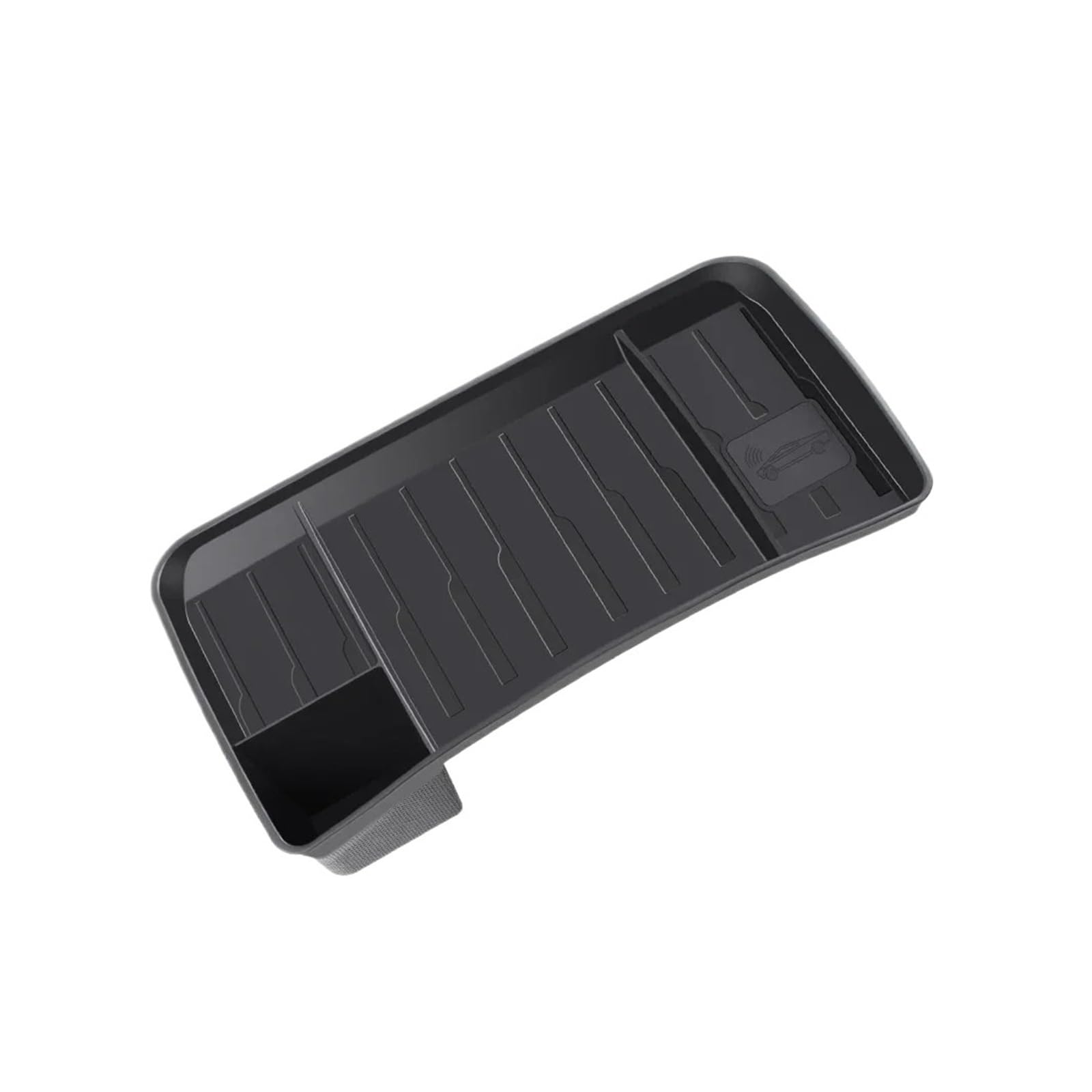 JAYQDZ Praktische Organizer-Box fürs Auto, rutschfeste Mittelkonsole, Bildschirm, Taschentuch, verstecktes Zubehör usw., kompatibel mit Tesla Model 3 und Model Y(Black) von JAYQDZ
