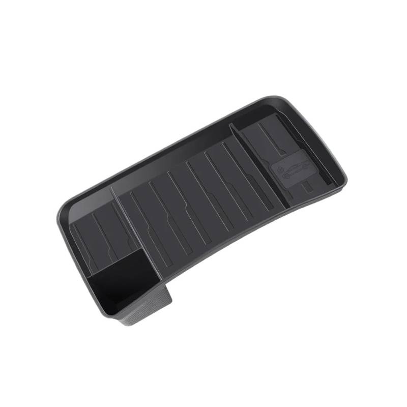 JAYQDZ Praktische Organizer-Box fürs Auto, rutschfeste Mittelkonsole, Bildschirm, Taschentuch, verstecktes Zubehör usw., kompatibel mit Tesla Model 3 und Model Y(Black) von JAYQDZ