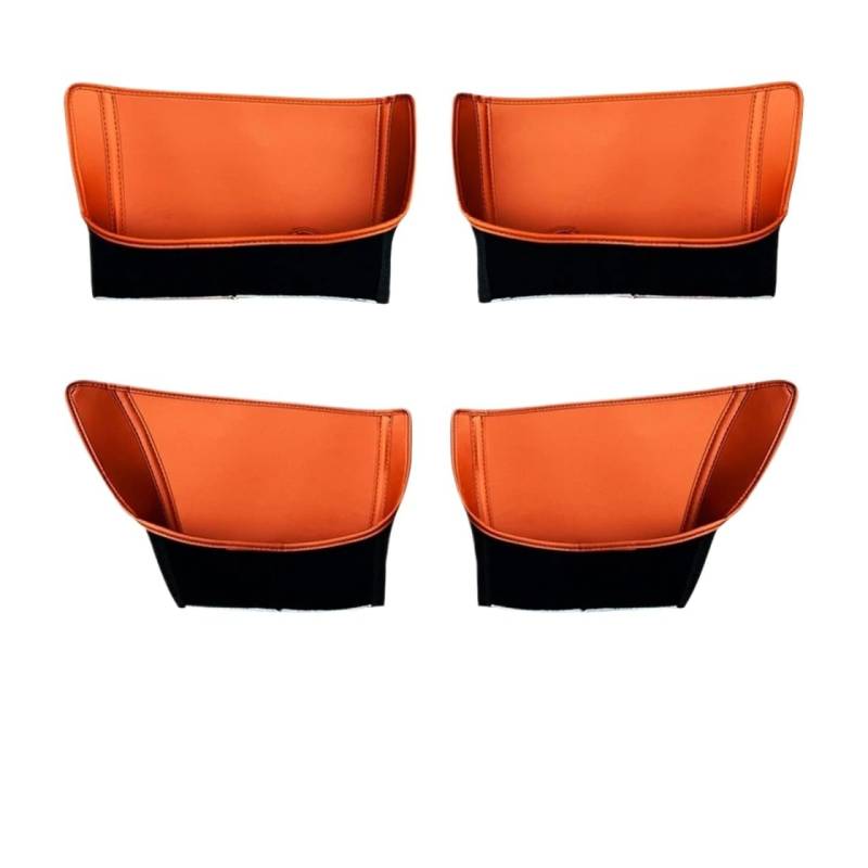 JAYQDZ for Li Lixiang L6 L7 L8 L9 Auto-Styling Türaufbewahrungstasche Türschlitzpolster Innenschutz PU-Lederpolster Zubehör(ORANGE L8) von JAYQDZ