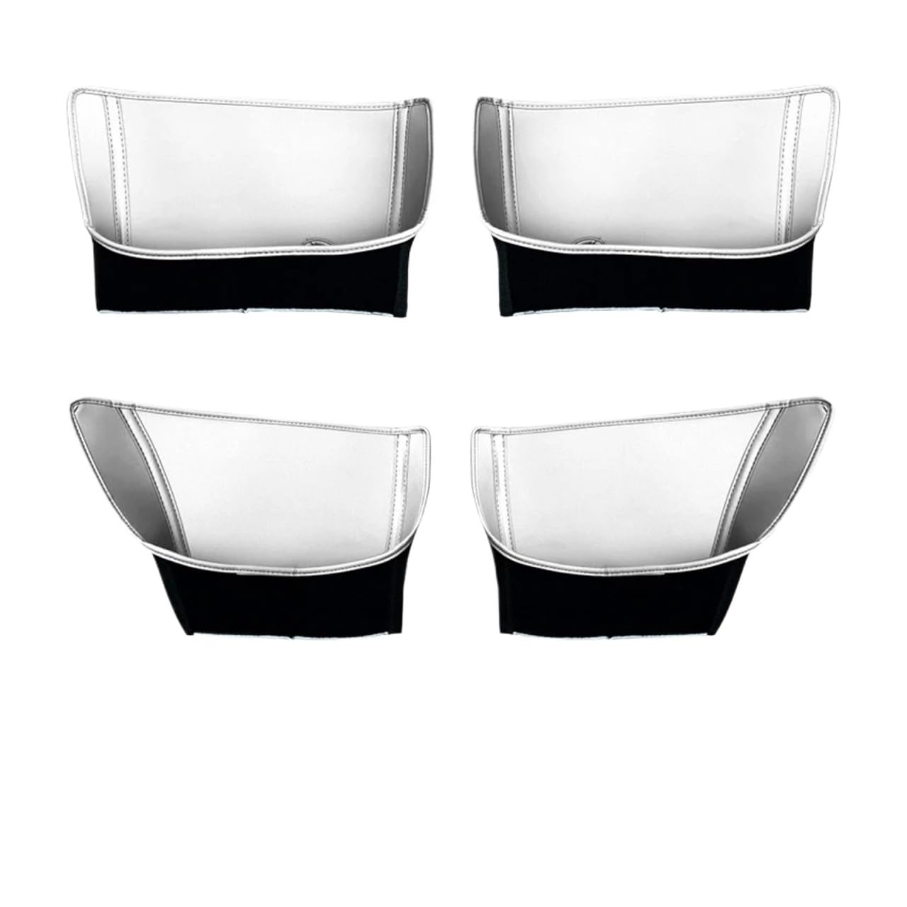 JAYQDZ for Li Lixiang L6 L7 L8 L9 Auto-Styling Türaufbewahrungstasche Türschlitzpolster Innenschutz PU-Lederpolster Zubehör(White L7) von JAYQDZ