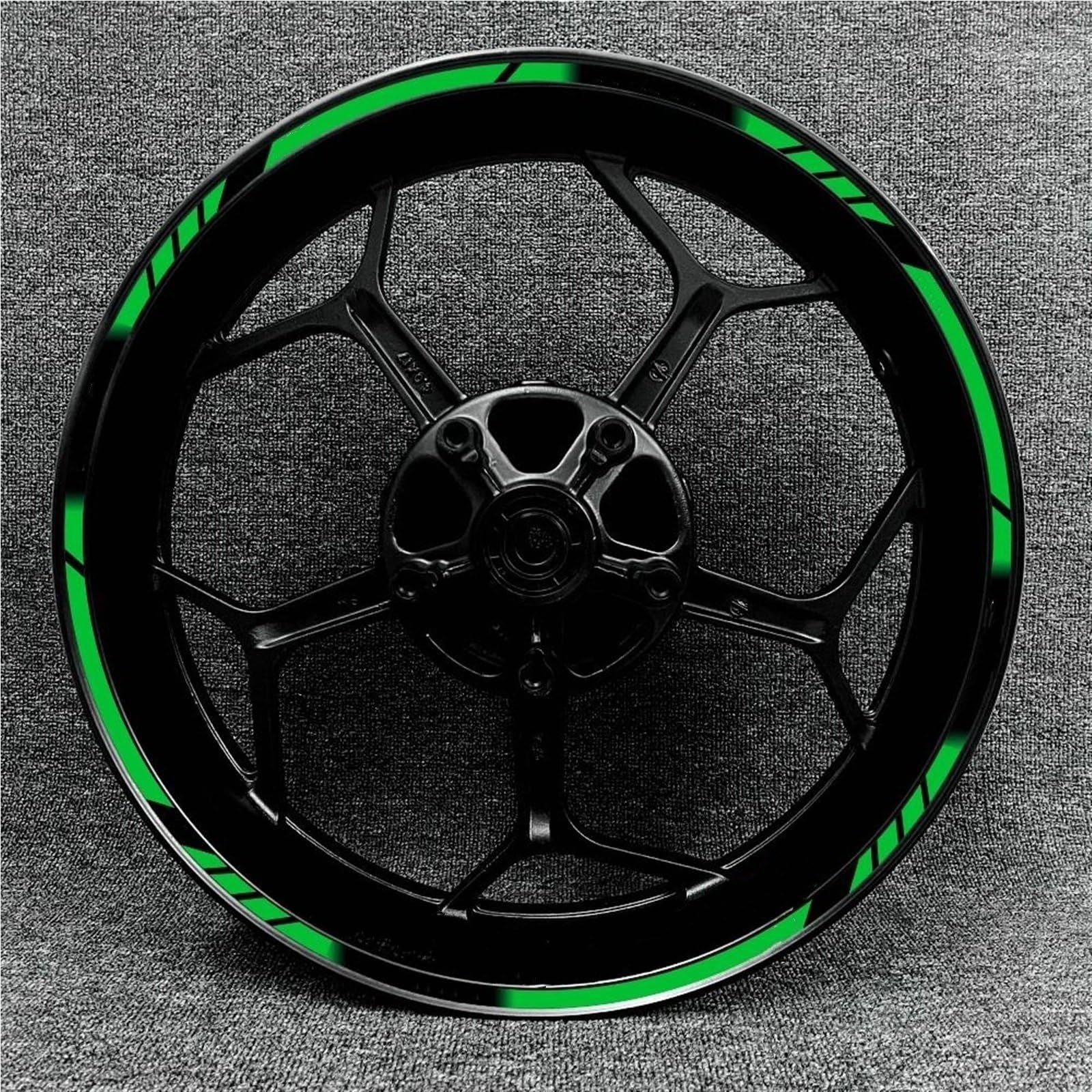 JAYWIS Felgenaufkleber Motorrad 17 Zoll Rad Aufkleber Felgenaufkleber Reflektierende wasserdichte Streifen Klebeband Modifikationszubehör Für Kawasaki Zx-10r ZX10R Radaufkleber (Größe : 21) von JAYWIS
