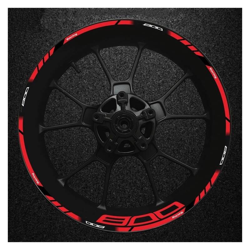 JAYWIS Felgenaufkleber Motorrad Rad Hun Wasserdicht Innen Und Außen Reflektierende Rand Aufkleber Aufkleber Felge Geändert Dekoration Mark Für Kawasaki Z800 Radaufkleber (Farbe : 15) von JAYWIS