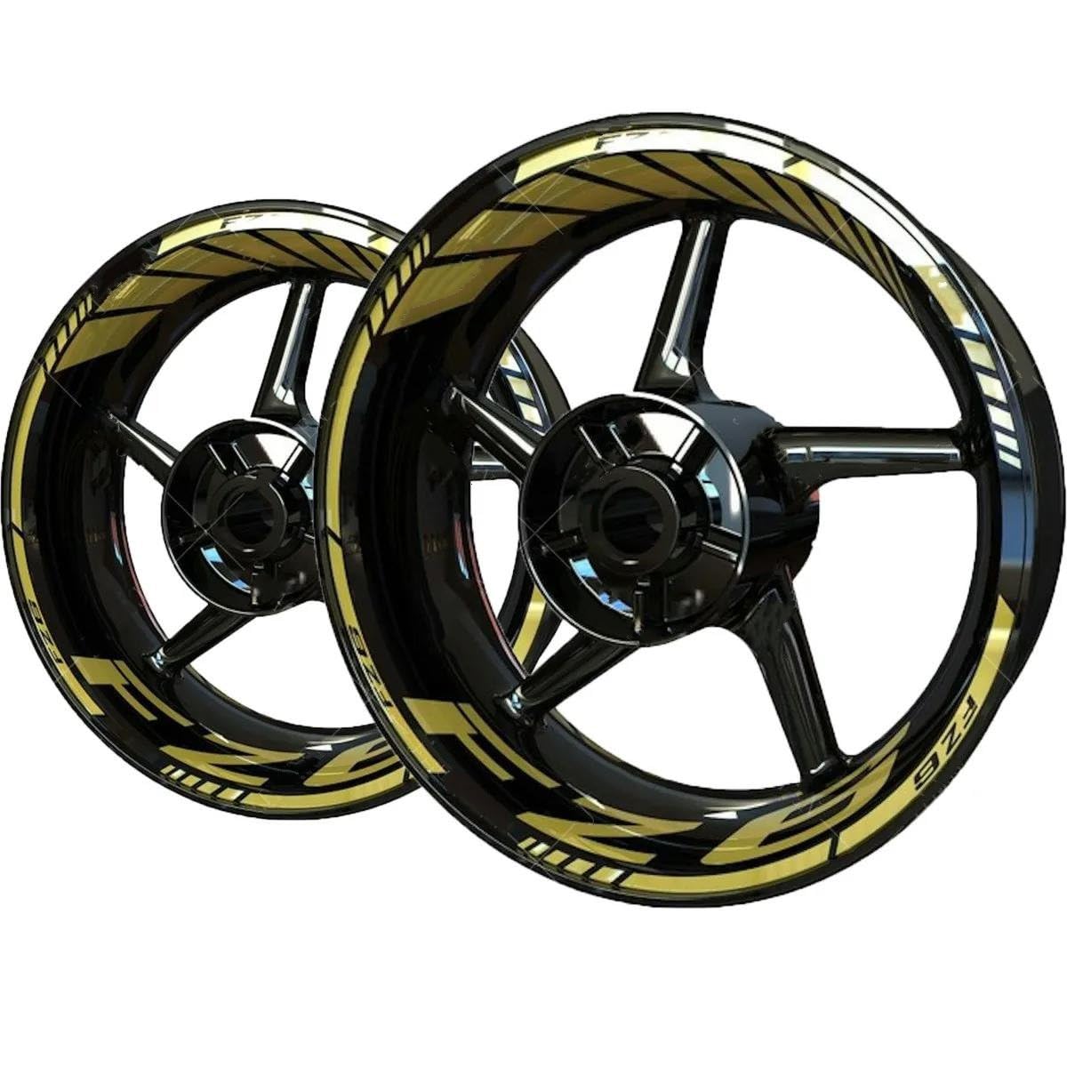 JAYWIS Motorradaufkleber Motorrad-Felgenaufkleber-Set Für Y&amaha FZ6 FZ 6, Wasserdicht, Streifen, Klebeband, Dekorationszubehör Felgenrandaufkleber(Farbe 9) von JAYWIS