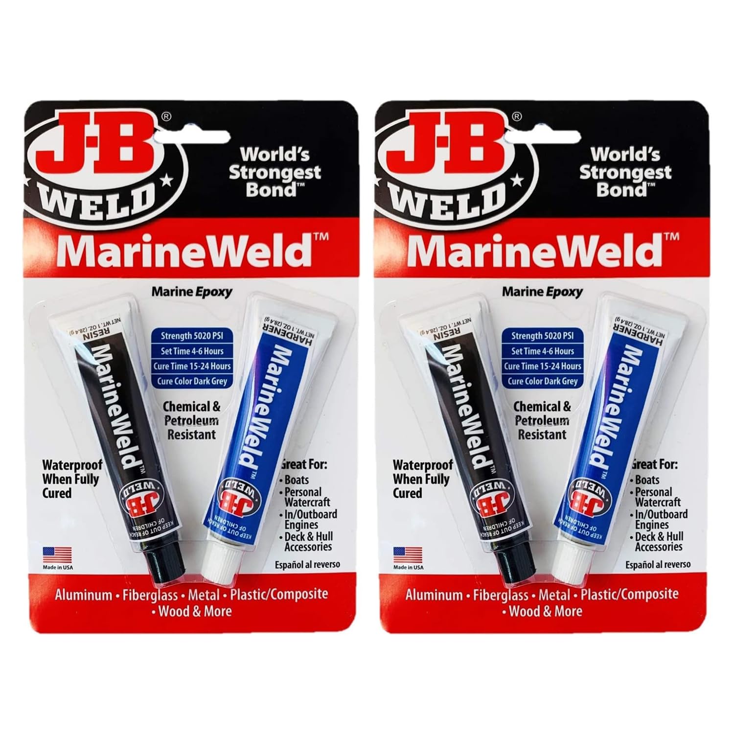 J-B Weld 8272 MarineWeld Marine Epoxy – 57 g, 2 Sets J-B Weld 8272 MarineWeld Marine Epoxy – 57 g, 2 Sets von J-B Weld