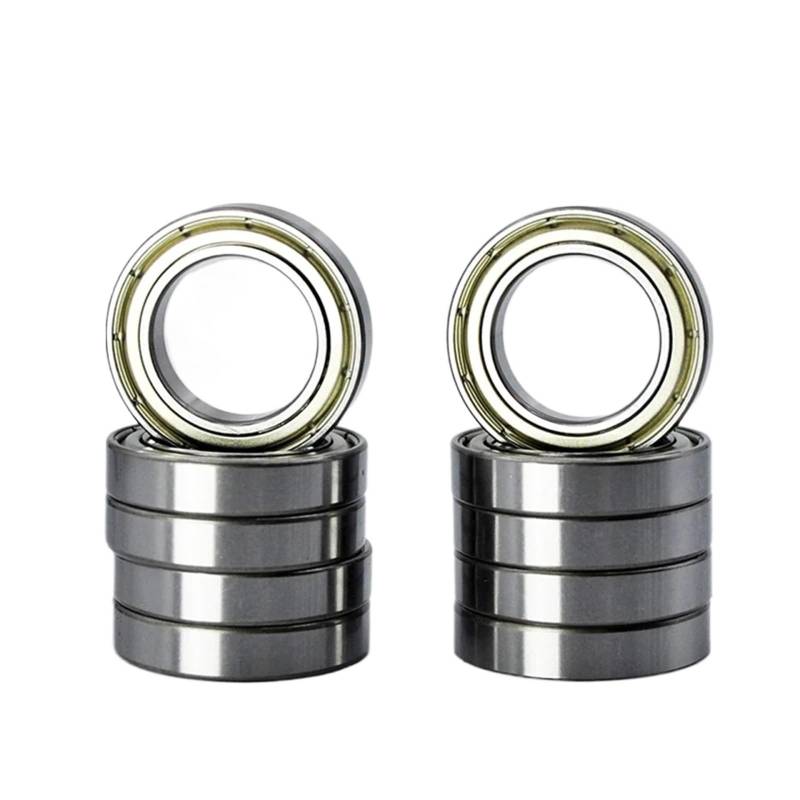 10 stücke 6802 2RS ZZ 15 * 24 * 5mm 6802RS 6800Z DDU 2Z Innen Durchmesser 15 mm Chrom Stahl tiefe Nut Bikes Fahrräder Kugellager(6802 ZZ Premium) von JBGBAL