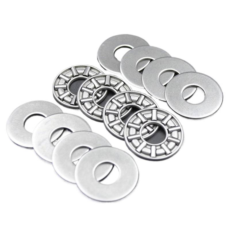 100 Sätze AXK0821 + 2AS Flugzeug Axial-Nadellager 0821 8x21x4mm Großhandel 100 Stücke Axial-Stoßrollenlager mit Unterlegscheiben von JBGBAL