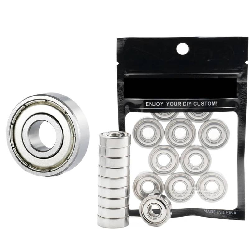 607ZZ Lager 10/40 stücke 7x19x6 MM Miniatur 607 ZZ Tiefe Nut Miniatur Lager for Skateboard roller 3D Drucker Lager(625zz,20Pcs) von JBGBAL