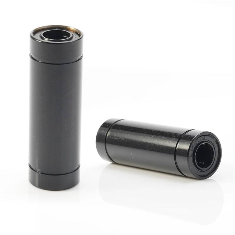 LM8uu LM8luu Linearlager, schwarz verchromte Stangenbuchse for THE 100 3D-Drucker Prusa I3 Mk3S Maker TWCS Throttle Upgrade(LM8-LUU,4Pcs) von JBGBAL