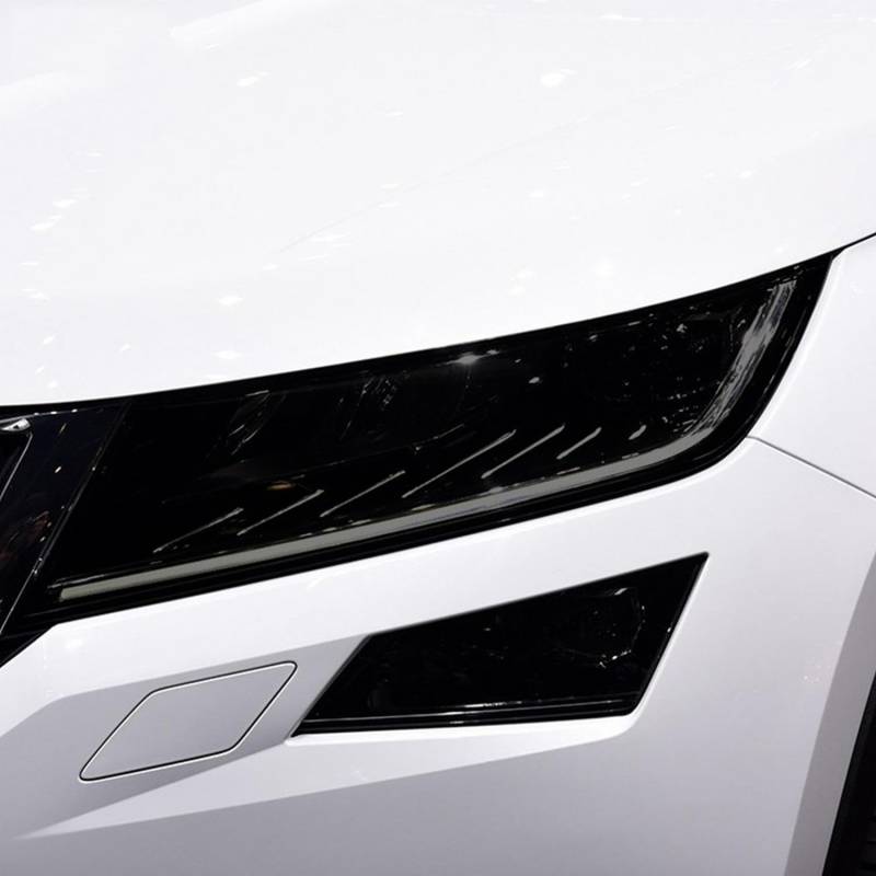 JCAKES 2 Stück Autoscheinwerfer Tönung Schwarz Schutzfolie Schutz Transparent TPU Aufkleber für Skoda Kodiaq 2016-heute Zubehör von JCAKES