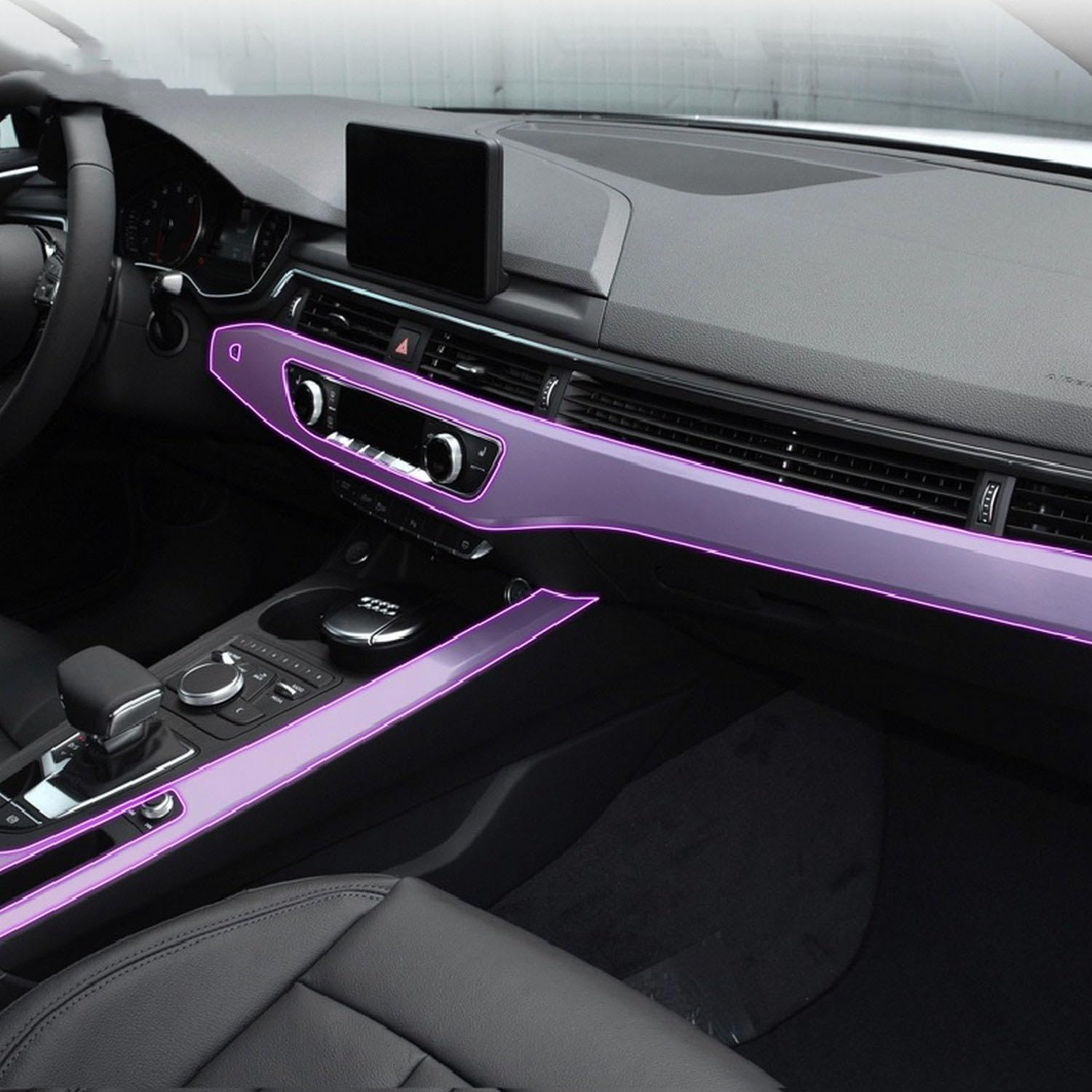 JCAKES Auto-Innenfilm Armaturenbrett Klavierbrett Verschiebung Mittelkonsole Kratzfeste transparente TPU PPF-Folie, für Audi A4 A5 B9 FY 2016-2020 JCAKES Auto-Innenfilm Armaturenbrett Klavierbrett Verschiebung Mittelkonsole Kratzfeste transparente TPU PPF-Folie, für Audi A4 A5 B9 FY 2016-2020 von JCAKES