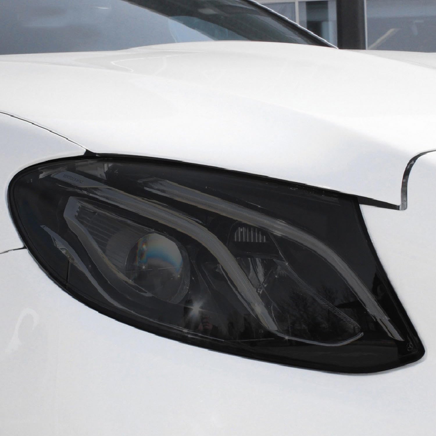 JCAKES Auto-Scheinwerfer-Tönung, schwarz, Schutzfolie, Rücklicht, transparenter TPU-Aufkleber, für Mercedes Benz E-Klasse W213 C238 S213 A238 E63 AMG 2017–2020 von JCAKES