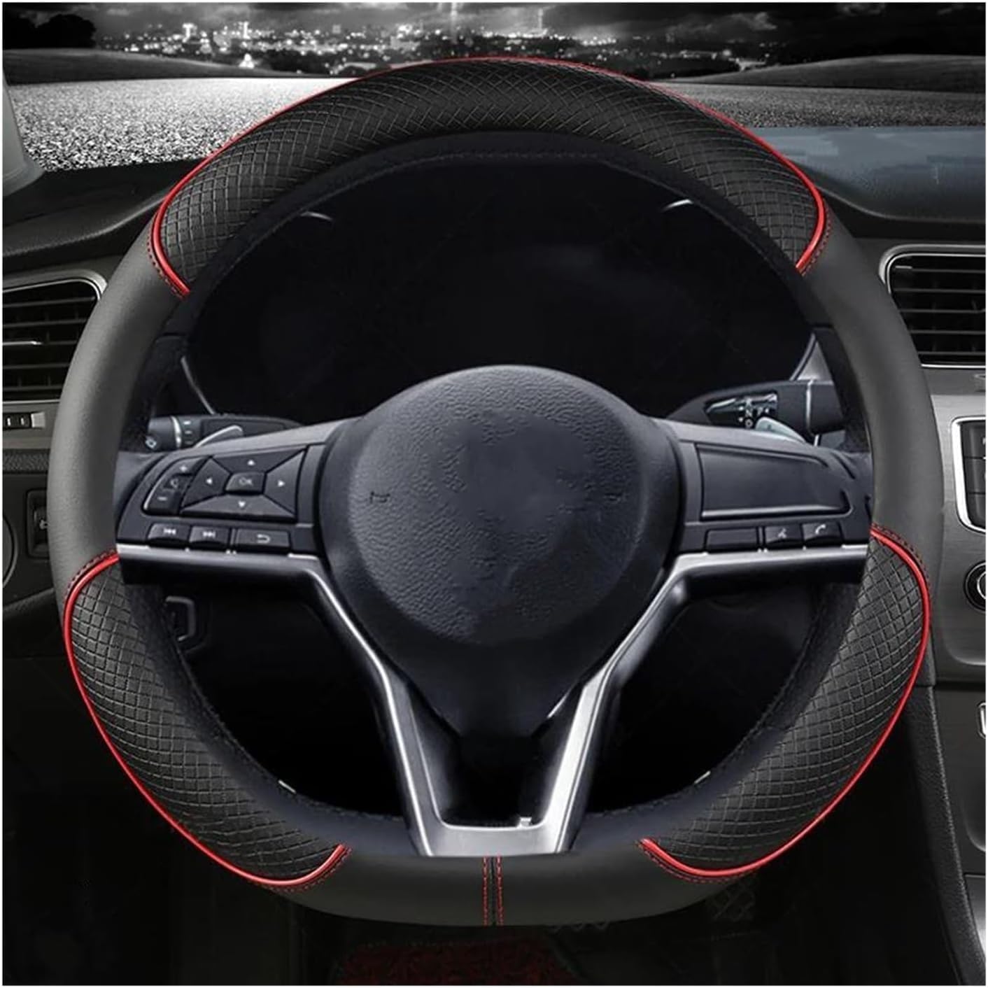 Auto Lenkradbezug für MG HS MG3 MG3 SW MG5 MG6 MG7 MG Navigators ZS MG GS, Auto Lenkradschutz Lenkradbezug Zubehör,D/ von JCFF