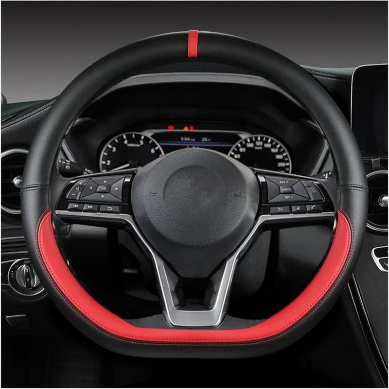 Auto Lenkradbezug für Mercedes Benz A-Class W177 A160 A180 A200 A260, Auto Lenkradschutz Lenkradbezug Zubehör,D/ von JCFF