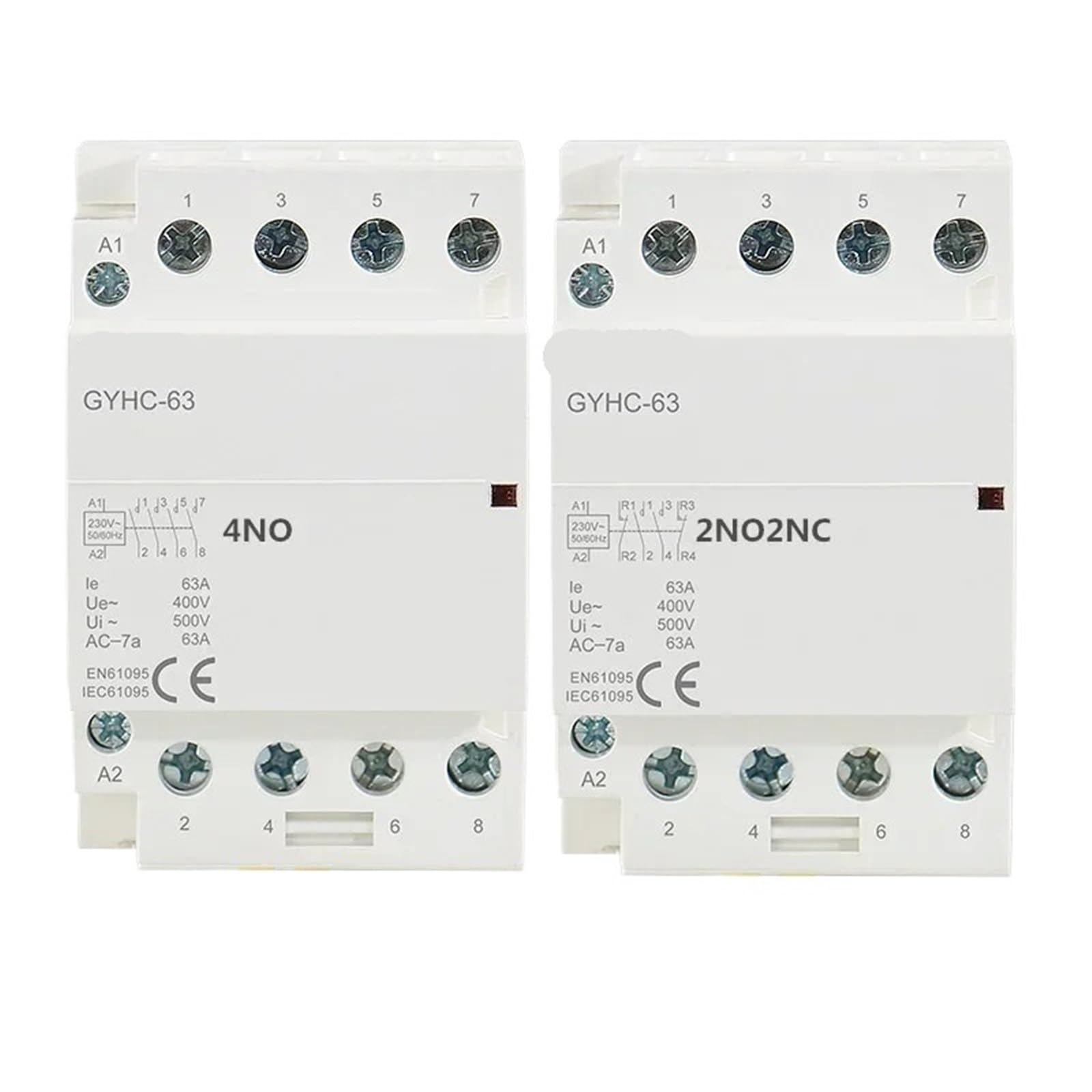 4P 63A 4NO oder 2NC2NO 220V/230V 50/60HZ Din-Schiene Haushalt AC Modularschütz 1St(4P 40A 3NO1NC 220V) von JCIBHODF