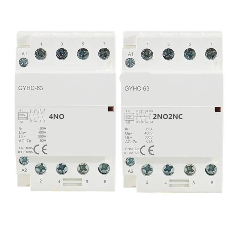 4P 63A 4NO oder 2NC2NO 220V/230V 50/60HZ Din-Schiene Haushalt AC Modularschütz 1St(4P 40A 3NO1NC 220V) von JCIBHODF