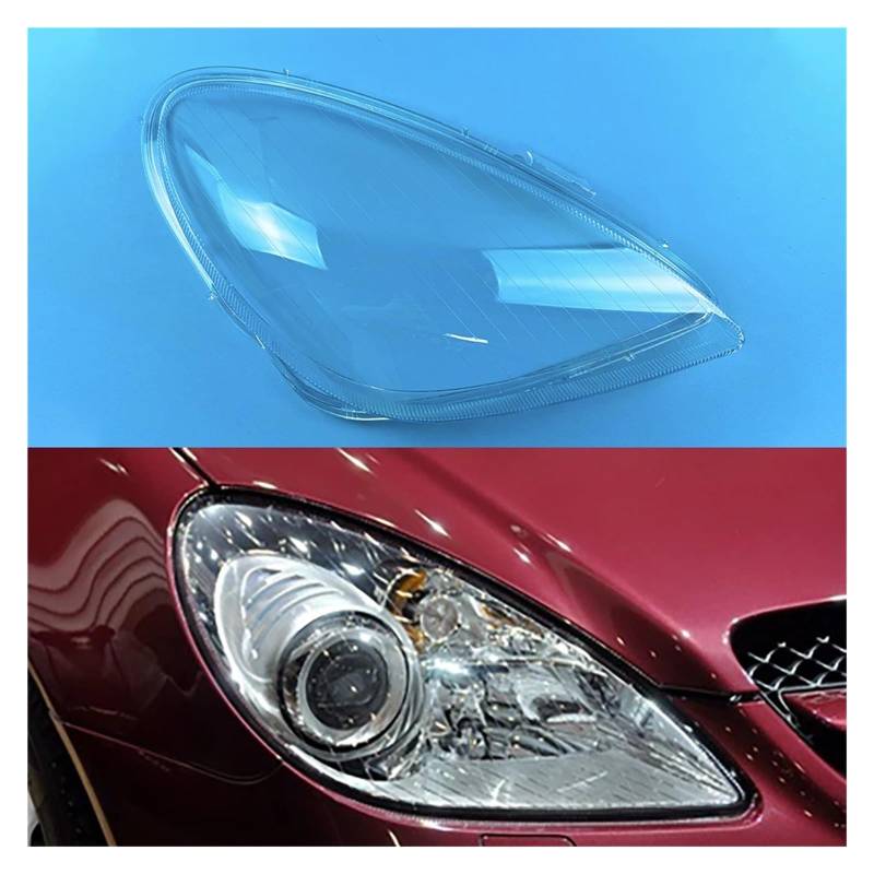JCVXOELT Auto Scheinwerfer Abdeckung Scheinwerfer Lampenschirm Lampcover Objektiv Shell Kompatibel for Mercedes-Benz SLK-Klasse W171 SLK280 300 350 2004-2010(Left) von JCVXOELT