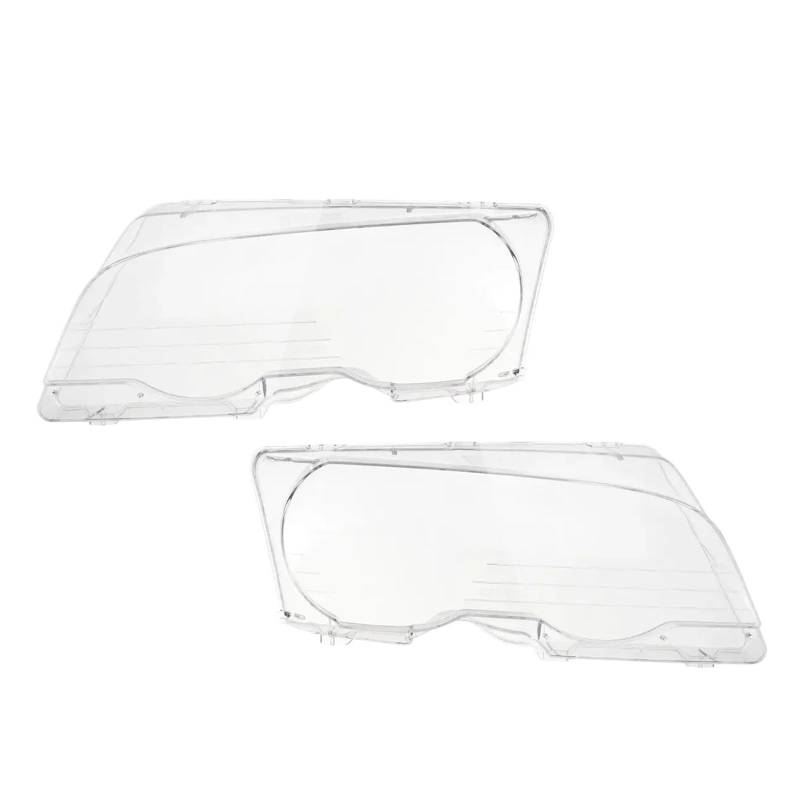 JCVXOELT Klare Scheinwerferlinsenabdeckung, Lampenschirm, klare Scheinwerferschale, kompatibel mit BMW 3er E46 2DR 1999–2003, M3 2001–2006 von JCVXOELT