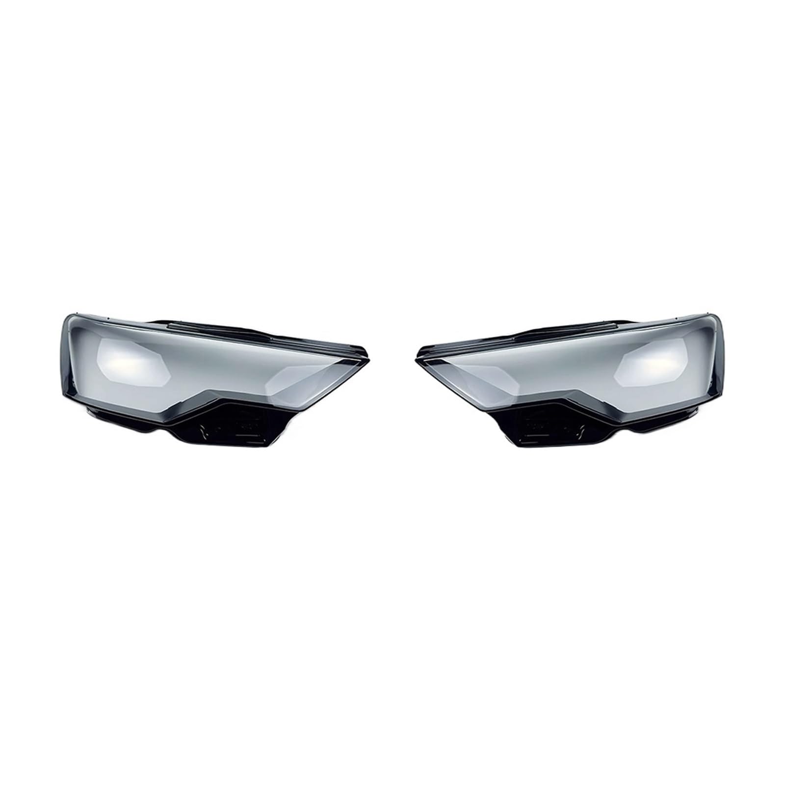 JCVXOELT Scheinwerferabdeckung, transparentes Lampenschirmglas, Scheinwerfergehäuse, Lampenschirm ersetzen, kompatibel mit Audi A6 A6L C8 2019 2020 2021(A Piar) von JCVXOELT