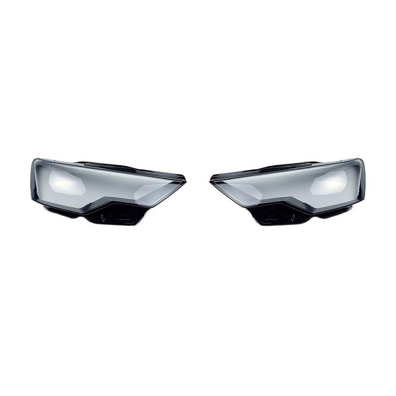 JCVXOELT Scheinwerferabdeckung, transparentes Lampenschirmglas, Scheinwerfergehäuse, Lampenschirm ersetzen, kompatibel mit Audi A6 A6L C8 2019 2020 2021(A Piar) von JCVXOELT