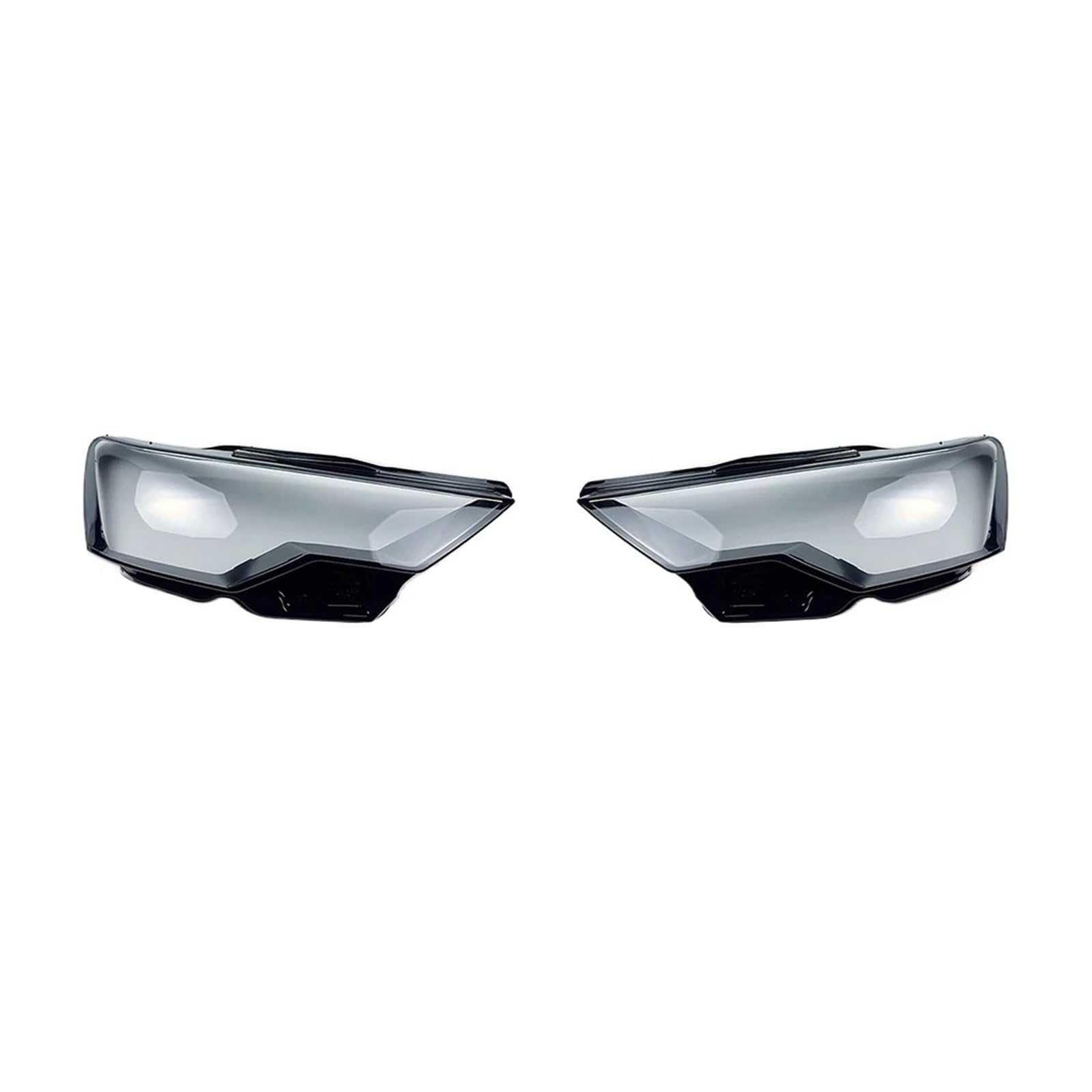 JCVXOELT Scheinwerferabdeckung Linse Transparent Lampenschirm Glas Scheinwerferschale Kompatibel for Audi A6 A6L C8 2019 2020 2021(A Piar) von JCVXOELT