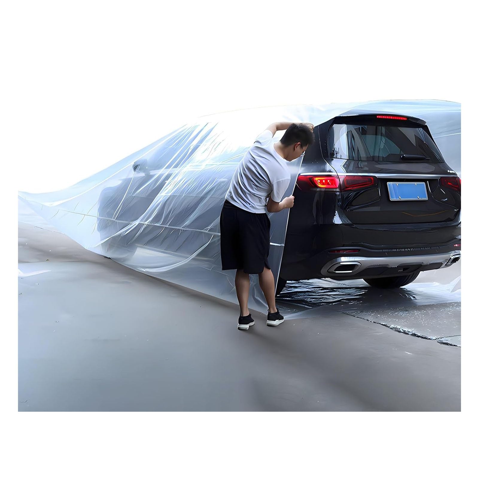 Komplette Autoabdeckungen Vollständig Versiegelte Autoabdeckung, wasserdichte Allwetter-Schutztasche Für Autos, Universelle Passform, Hagel-, Regen- Und Schnee-Luftpolsterabdeckung Für Den Außen- Und Komplette Autoabdeckungen Vollständig Versiegelte Autoabdeckung, wasserdichte Allwetter-Schutztasche Für Autos, Universelle Passform, Hagel-, Regen- Und Schnee-Luftpolsterabdeckung Für Den Außen- Und von JCWGLY