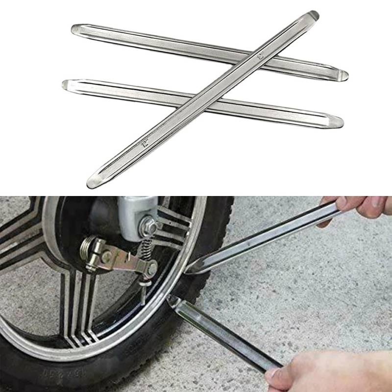 JDCMEI 3 Stück Montierhebel Reifen, 30 cm Reifenmontierhebel, Reifenmontage Werkzeug aus Manganstahl, Fahrrad Reifenheber, Montierstange Reparaturwerkzeuge für Motorrad Fahrrad Auto Reifen Wechseln von JDCMEI
