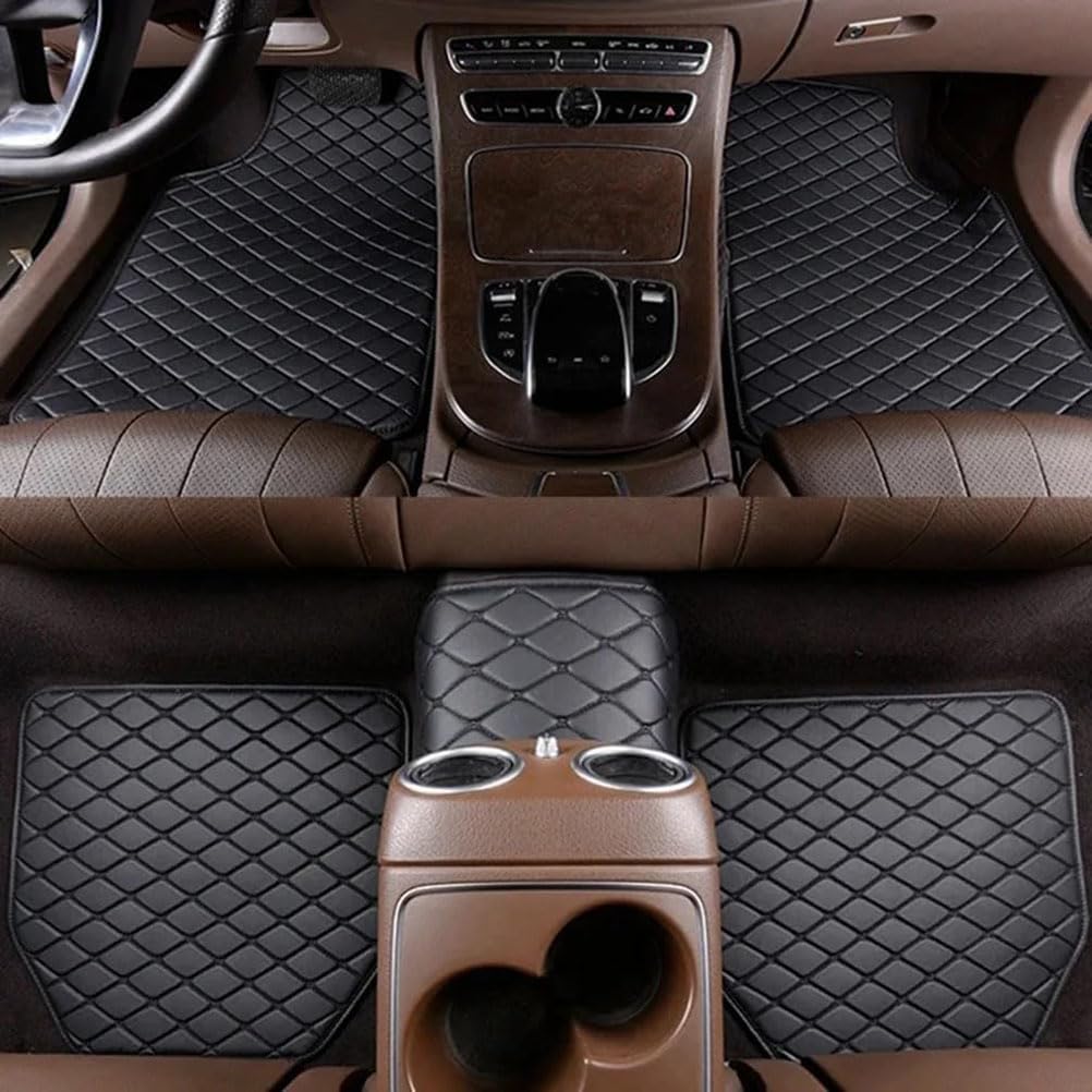 5 Stück Auto-Fußmatten für WEY Mocha Coffee 01 05 2WD 22-24, PU-Leder, wasserdicht, rutschfest, Boden-Fußpolster, Schutz, Kfz-Einlagen, Zubehör,A/All Black 5 Stück Auto-Fußmatten für WEY Mocha Coffee 01 05 2WD 22-24, PU-Leder, wasserdicht, rutschfest, Boden-Fußpolster, Schutz, Kfz-Einlagen, Zubehör,A/All Black von JDGEU