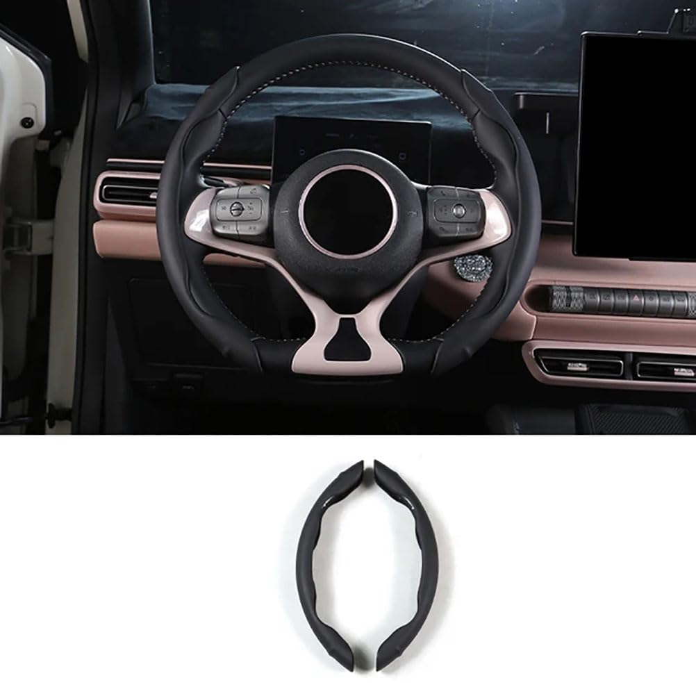 JDGEU Auto-Lenkrad-Kartenhülle für Kia Sportage NQ5 2023 2024 2025, PU-Leder, vier Jahreszeiten, rutschfest, Innenzubehör, B/Schwarz, 2 Stück JDGEU Auto-Lenkrad-Kartenhülle für Kia Sportage NQ5 2023 2024 2025, PU-Leder, vier Jahreszeiten, rutschfest, Innenzubehör, B/Schwarz, 2 Stück von JDGEU