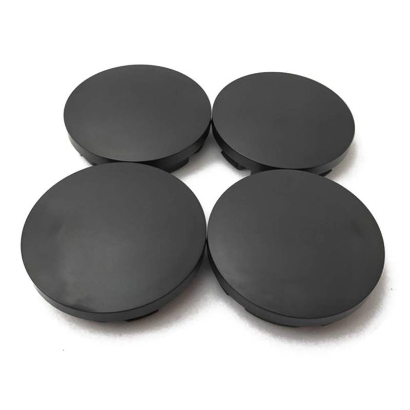 JDIEOQA 4 Teile/Satz Schwarz/Silber 56mm Auto universal Rad Center Deckel für Felgen Naben ABS Deckel Fahrzeug Dekor Auto ersatz Rad für Felgen Center (Schwarz) von JDIEOQA
