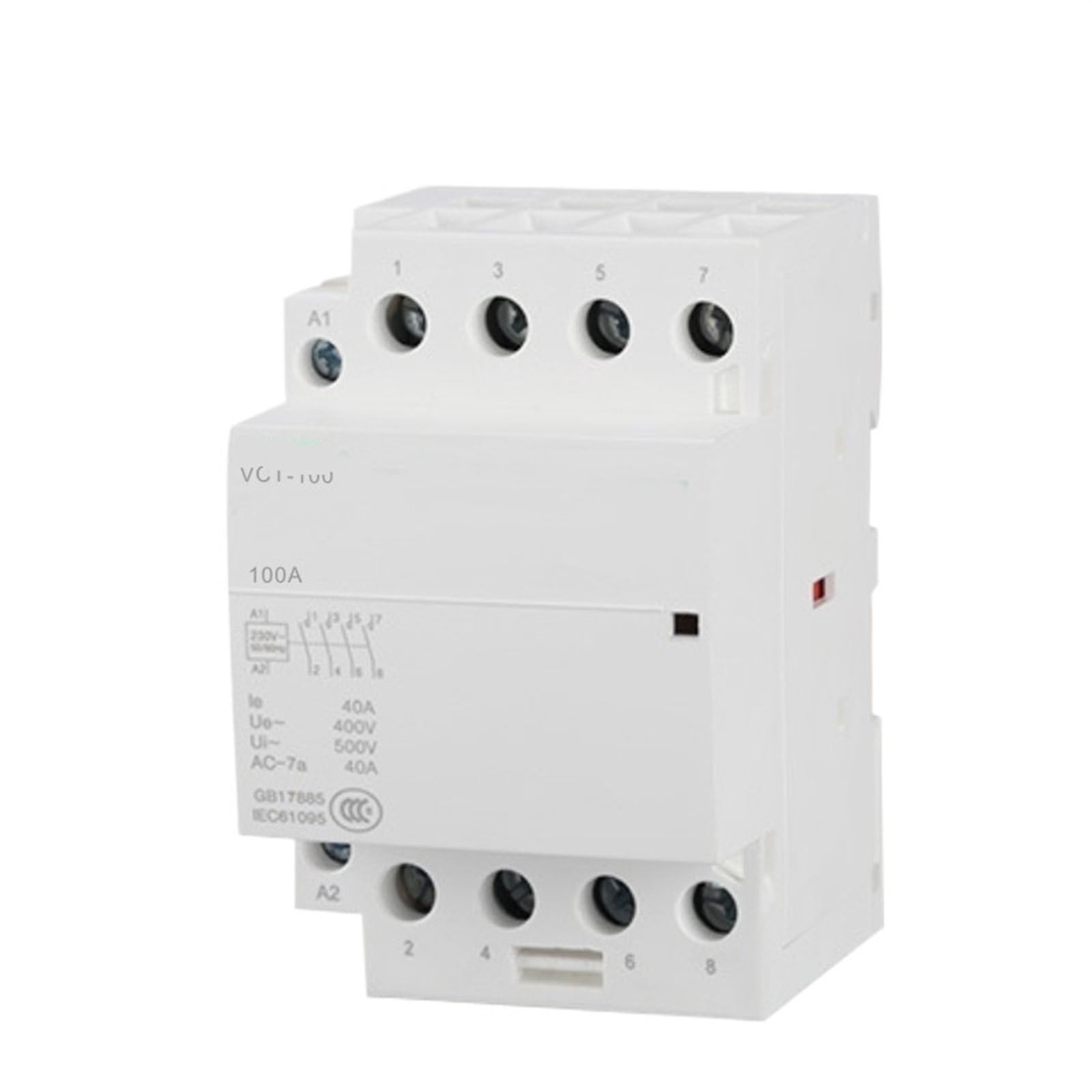 BCH8-100 VCT-100A 4P 4NO DIN-Schiene Modulares Haushalts-AC-Magnetschütz 1 Stücke(AC110V 4NC) von JDILFUNU