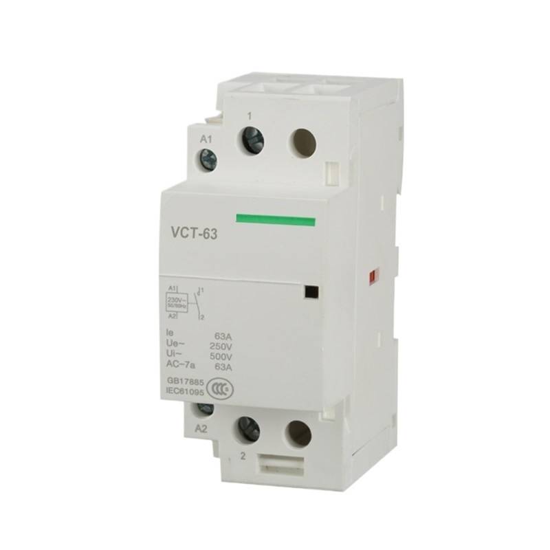 VCT-63 63A 1-polig 12 V 24 V 220 V 1 Schließer oder 1 Öffner Magnetische Modulare Schütztypen for den Haushalt, 1 Stück(AC220V 2NO) von JDILFUNU