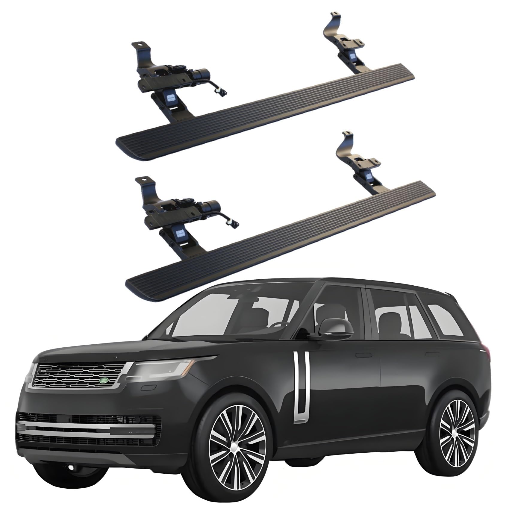 JEBNGX Elektrisch einziehbare Trittbretter, kompatibel mit Land Rover Defender 110 130 4-Türer 2020 2021 2022 2023 2024 2025, automatische Seitenstufen aus Aluminium, Schienen-Nerf-Bars, Zubehör(Witho JEBNGX Elektrisch einziehbare Trittbretter, kompatibel mit Land Rover Defender 110 130 4-Türer 2020 2021 2022 2023 2024 2025, automatische Seitenstufen aus Aluminium, Schienen-Nerf-Bars, Zubehör(Witho von JEBNGX