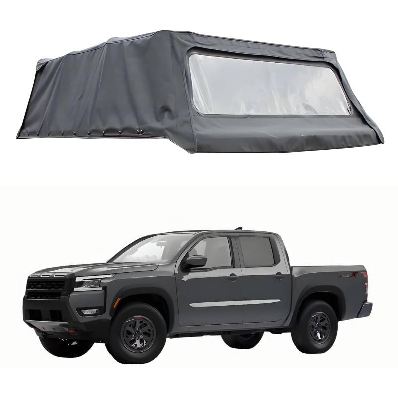 JEBNGX Ladeflächen-Abdeckung, weich, kompatibel mit Nissan Frontier 2022, 2023, 2024, 2025, faltbare Wohnmobil-Auflage, Truck-Top-Zubehör, 150 cm (59,5 Zoll) kurzes Bett / 185 cm (6 Fuß) Standardbett( von JEBNGX