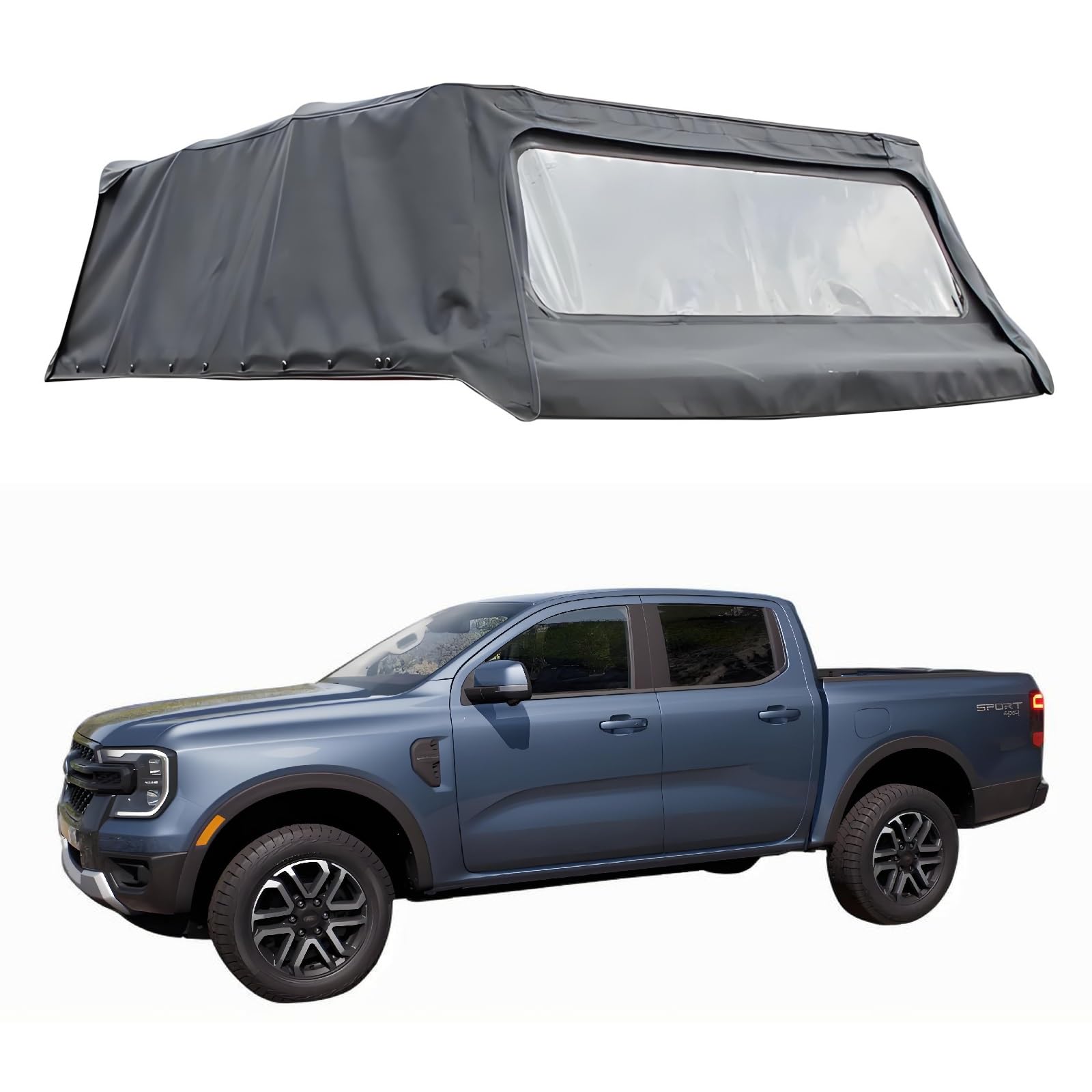 JEBNGX Ladeflächen-Abdeckung, weich, kompatibel mit Toyota Ranger 2019, 2020, 2021, 2022, 2023, 2024, 2025, faltbare Wohnmobil-Auflage, LKW-Top-Zubehör, 1,52 m kurzes Bett/1,83 m Standardbett(5FT Box) JEBNGX Ladeflächen-Abdeckung, weich, kompatibel mit Toyota Ranger 2019, 2020, 2021, 2022, 2023, 2024, 2025, faltbare Wohnmobil-Auflage, LKW-Top-Zubehör, 1,52 m kurzes Bett/1,83 m Standardbett(5FT Box) von JEBNGX