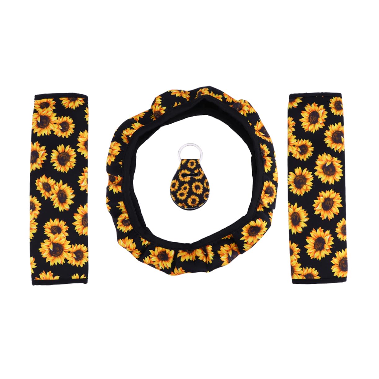 JECOMPRIS 1 Lenkradbezug Auto Sonnenblumen Gelb Neopren JECOMPRIS 1 Lenkradbezug Auto Sonnenblumen Gelb Neopren von JECOMPRIS