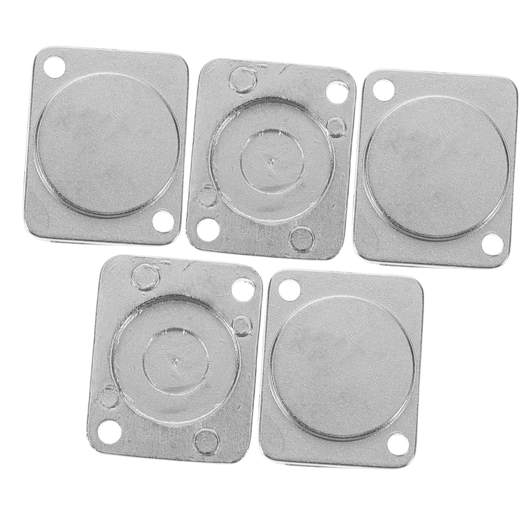 JECOMPRIS 1 Satz Jumper-board-panel Robuste Wandplatte Schalttafelabdeckung Einfache Installationsplatte D-typ Xlr- Fahrgestellabdeckung Blindplattenabdeckung Metall Silver 5st von JECOMPRIS