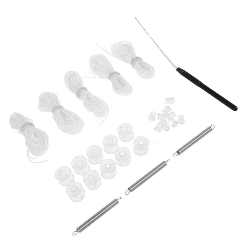JECOMPRIS 1 Satz RV -Vorhangzubehör Rollo Schnur Reparaturset Jalousie Reparaturset für Wohnmobile Vorhang Schnur Reparaturset Jalousie-Reparaturset rv markise befestigungsset sehen Weiß von JECOMPRIS