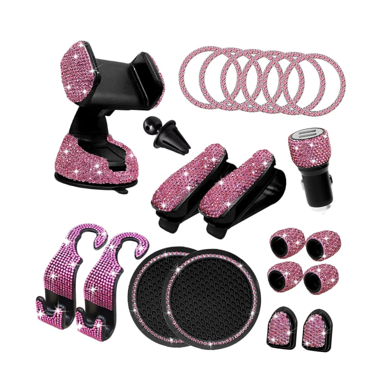 JECOMPRIS 1 Set Autohaken Set Autozubehör Teen Strass Autozubehör Autozubehör Autozubehör Bundle Bling Autohaken Autozubehör Autodekorationen Abs Pink JECOMPRIS 1 Set Autohaken Set Autozubehör Teen Strass Autozubehör Autozubehör Autozubehör Bundle Bling Autohaken Autozubehör Autodekorationen Abs Pink von JECOMPRIS