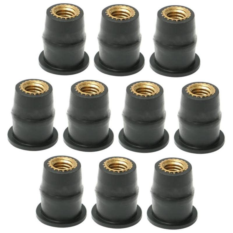 JECOMPRIS 10 Stück Motorradmutter Windschutzscheibenmuttern Für Motorrad Windschutzscheibe Motorradzubehör Mutter Für Motorrad Wellmuttern Kit Motorrad Windschutzscheiben von JECOMPRIS