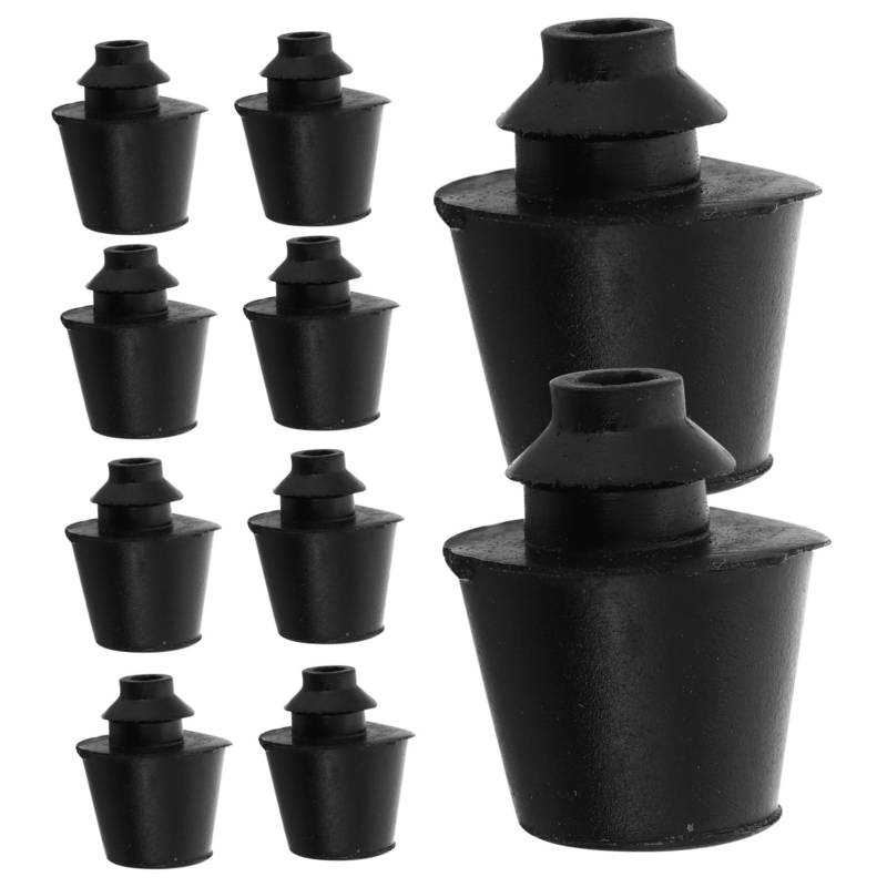 JECOMPRIS 10 Stück Türpufferblock Stoßstangenschutz hinten Auto hinteren Stoßstangeschutz Autotür-Stoßdämpfer-Kissenpolster Auto türstopper Gummi Black von JECOMPRIS