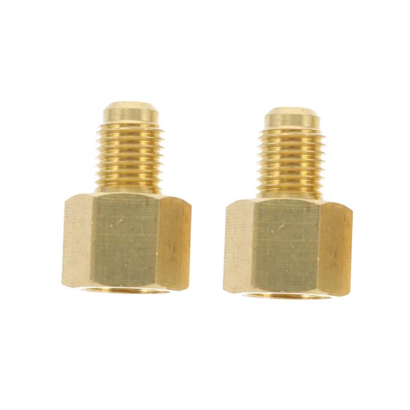 JECOMPRIS 2 Stück Adapter Tailliert Überweisen Pumpe Düse Für Schlauch Konvertierungstool Klimaversorgung Golden Kupfer von JECOMPRIS