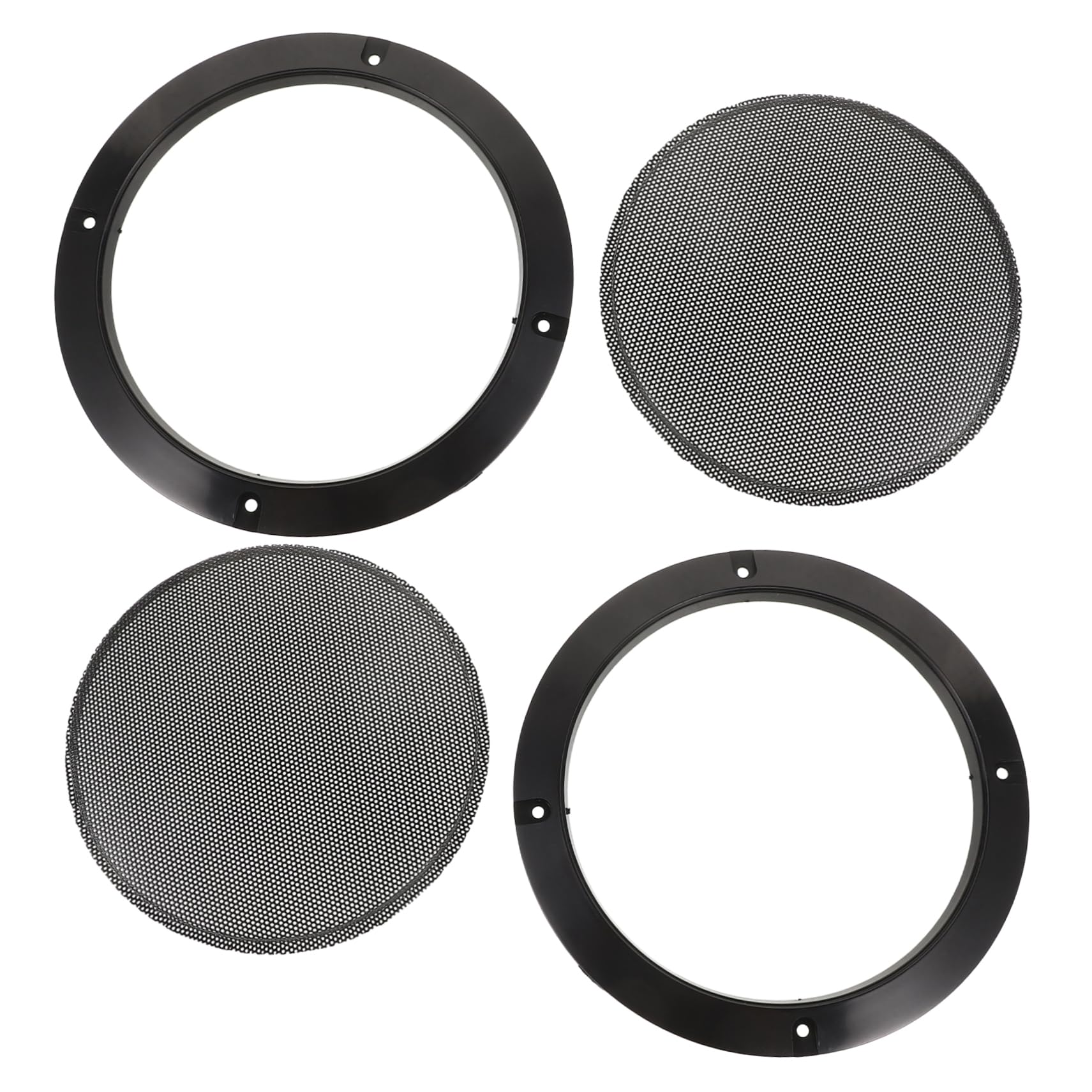 JECOMPRIS 2 Stück Lautsprechergitter Sprecher Grill Sprecherabdeckung Auto-Ersatzhupe Metall Black JECOMPRIS 2 Stück Lautsprechergitter Sprecher Grill Sprecherabdeckung Auto-Ersatzhupe Metall Black von JECOMPRIS