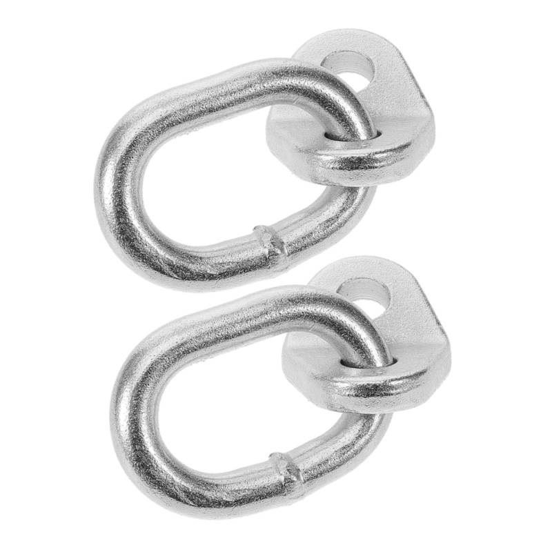 JECOMPRIS 2 Stück Motorhebeöse Pflicht Heben rostfrei Unterstützung Motorhebevorrichtung Motorhebeband Motorhebestütze Motorhebeanlage Hebering Motorlift legierter Stahl Silver von JECOMPRIS