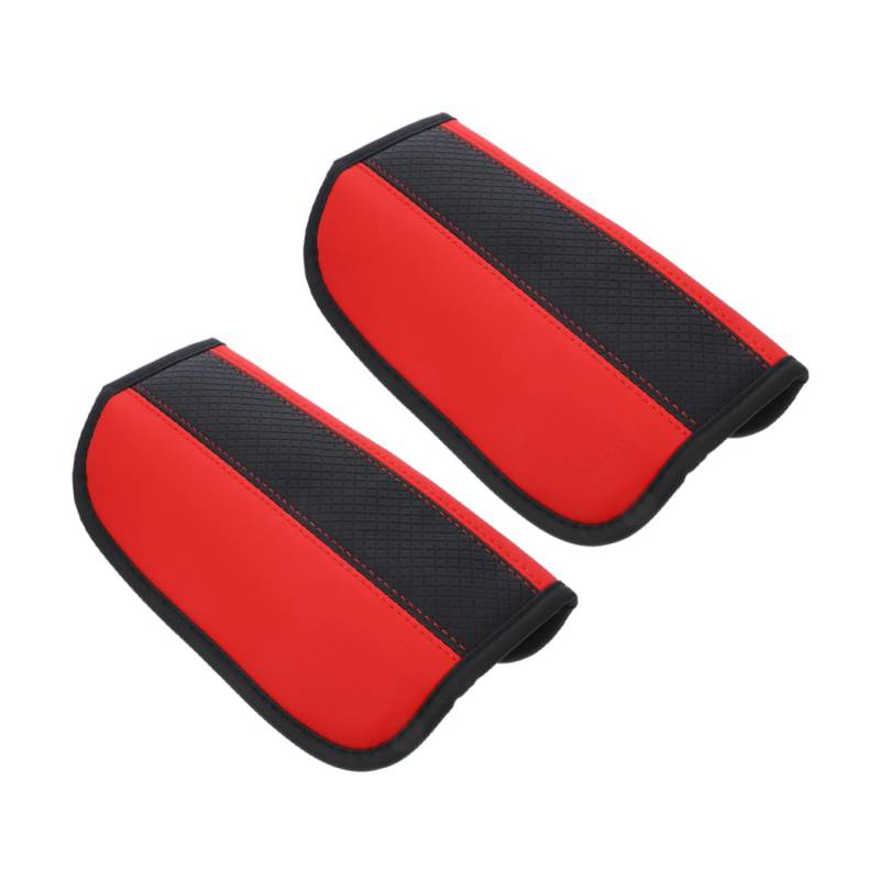 JECOMPRIS 2 Stück Schulterpolster Schutzpolster Abdeckpolster Komfort Auto-Sitzgurtschoner Autositzgurt Abdeckung Gurtabdeckung für Autositze Schultergurtpolster für Autositze Pads Pu Black von JECOMPRIS