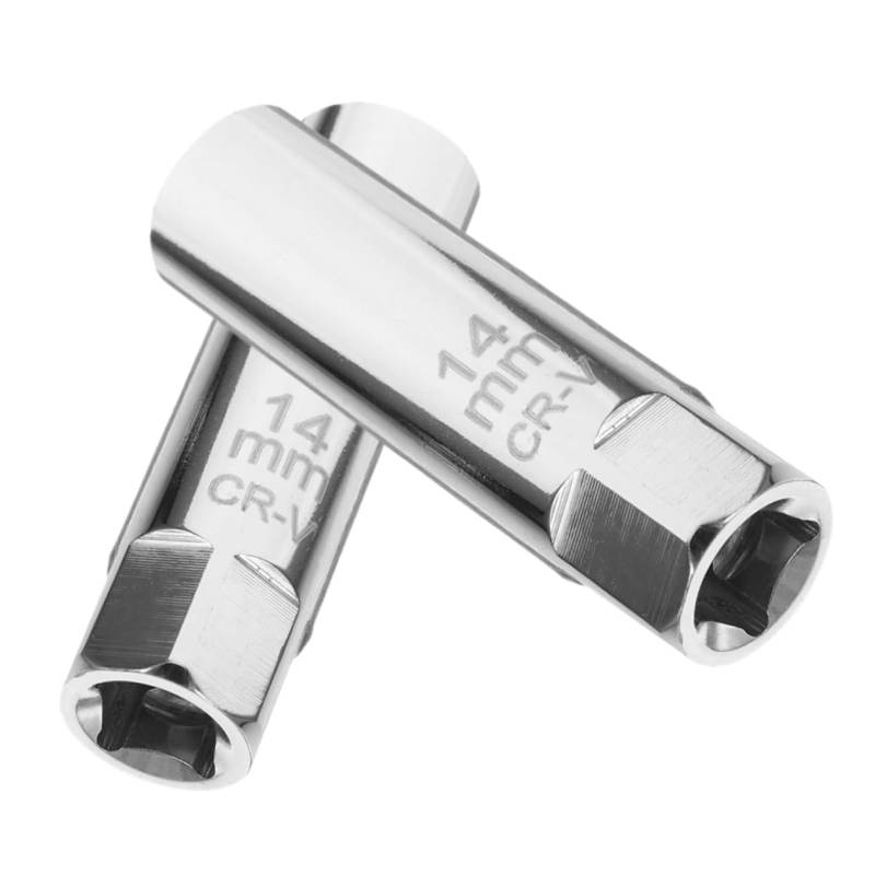 JECOMPRIS 2 Stück Zündkerzensteckdose autoteile Autowerkzeug Zündkerzenschraubenschlüssel autozubehör Stecker Auto Funke Zündkerzen-Entferner Auto-Zündkerzen-Entfernungswerkzeug Eisen Silver von JECOMPRIS