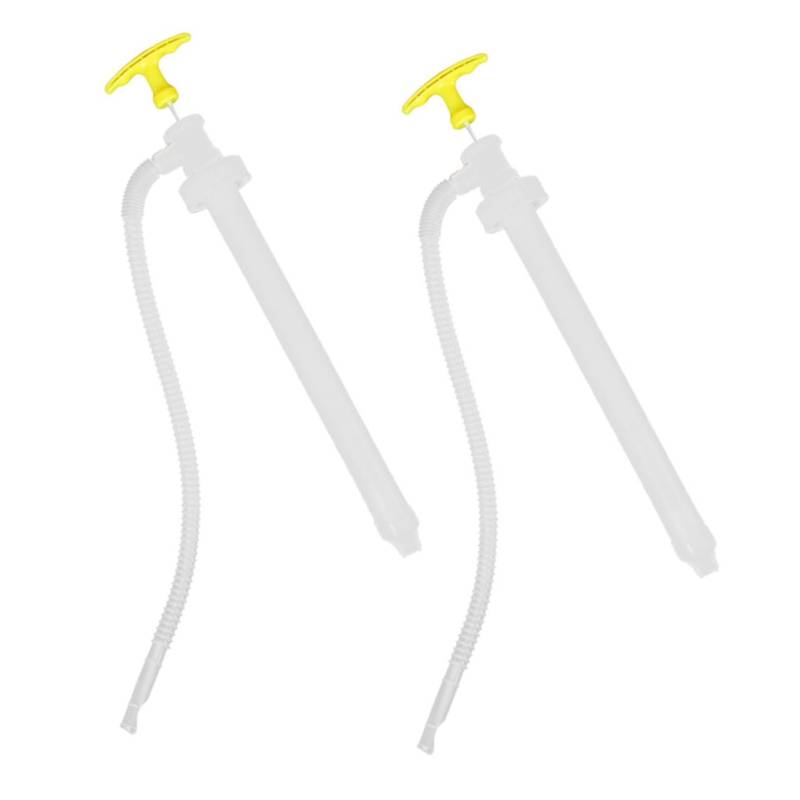 JECOMPRIS 2 Stück manueller Öler Ersatz Auto für betrieben Benzin Handpumpe kraftstoffpumpe manuelle pumpe Flüssigkeitsförderpumpe Handbuch der Wasserpumpe Wasserabflusspumpe Plastik Weiß von JECOMPRIS