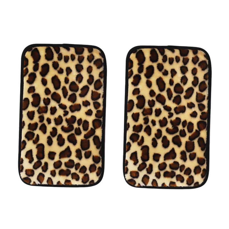 JECOMPRIS 2 Stücke Box Armlehne Abdeckung Blocker Auto Arm Rest Kissen Auto Armlehne Innen Konsole Pad Fahrzeug Armlehne Kissen Beige Plüsch von JECOMPRIS